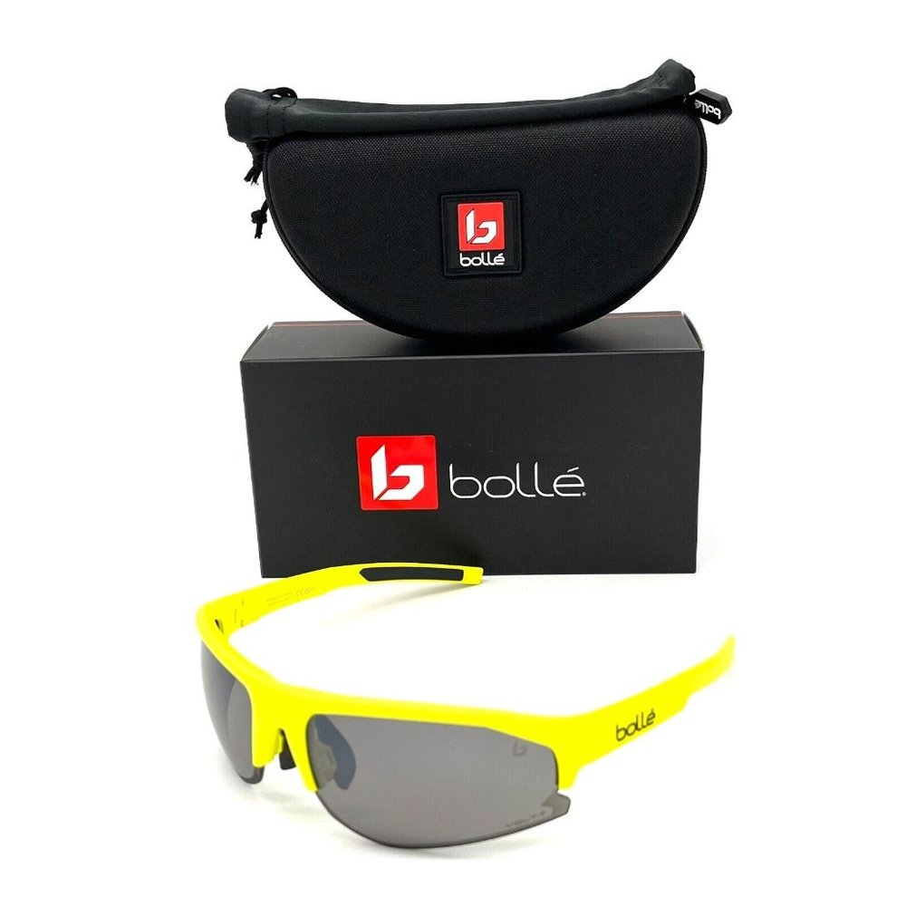 BOLLE BOLT 2.0  Acid Yellow Matte / Volt Gun  Polarized  67mm Sunglasses